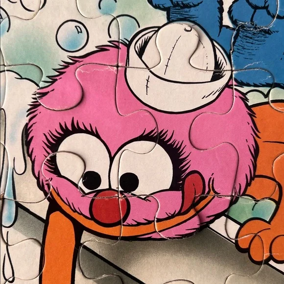 VINTAGE Muppet Babies nostalgic 1980s 60 piece puzzle Kermit Gonzo Fozzy Animal - Picture 17 of 17